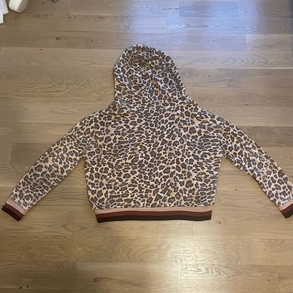 Vintage Havana Leopard Print Burnout Hoodie VH7850 - Picture 3 of 4
